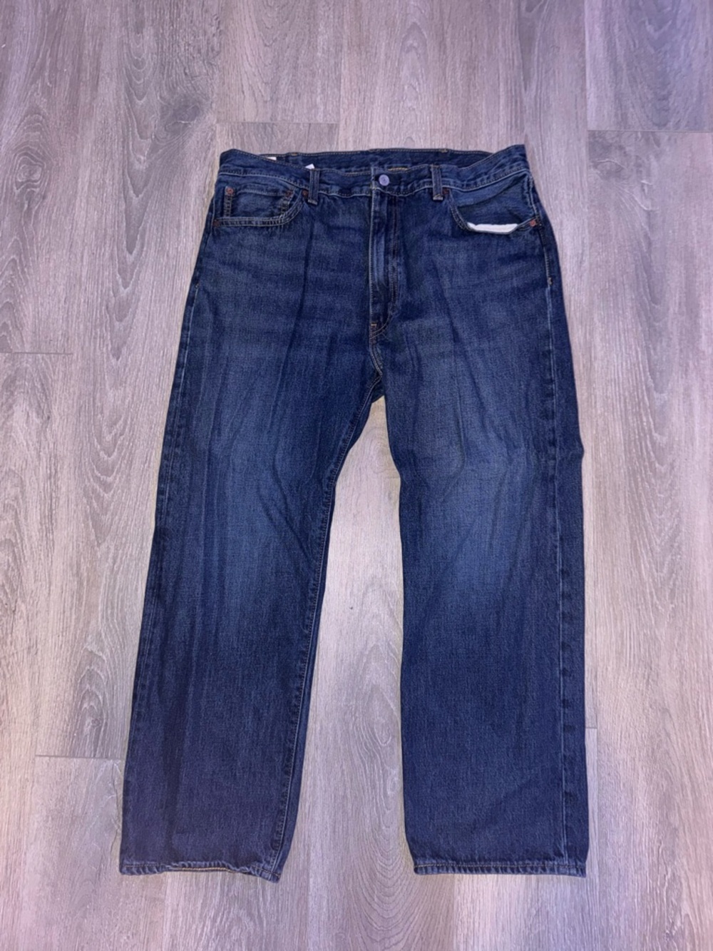 Levi's Straight Fit Dark Blue Jeans